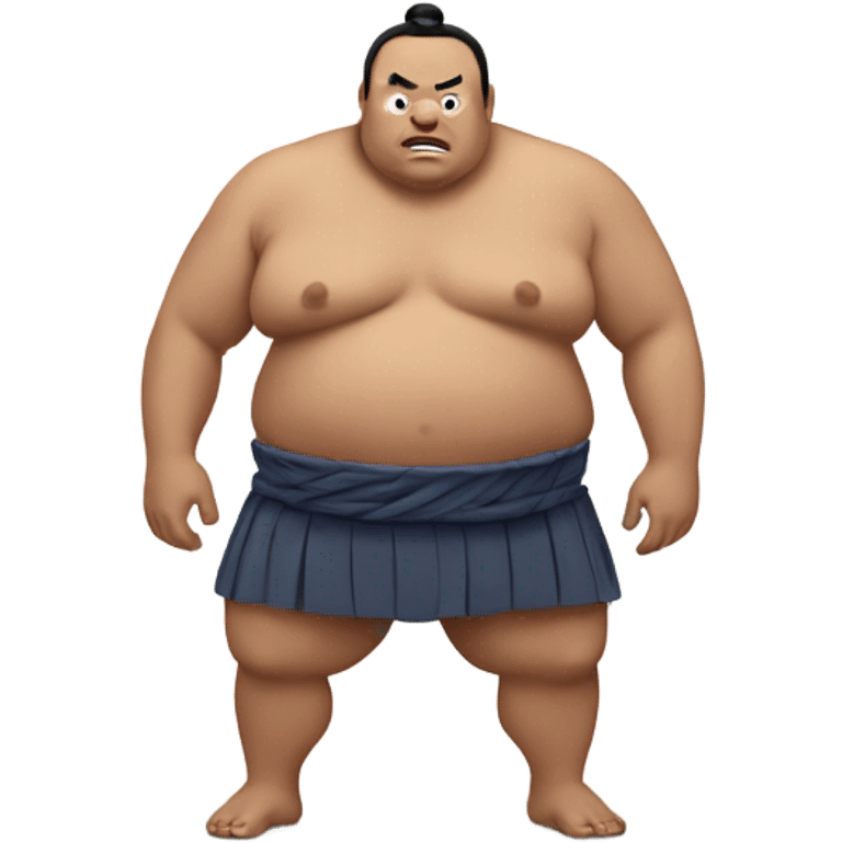 Sumo guy in a tootoo emoji