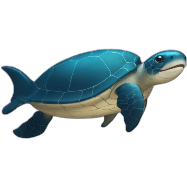 Baleine et tortue emoji