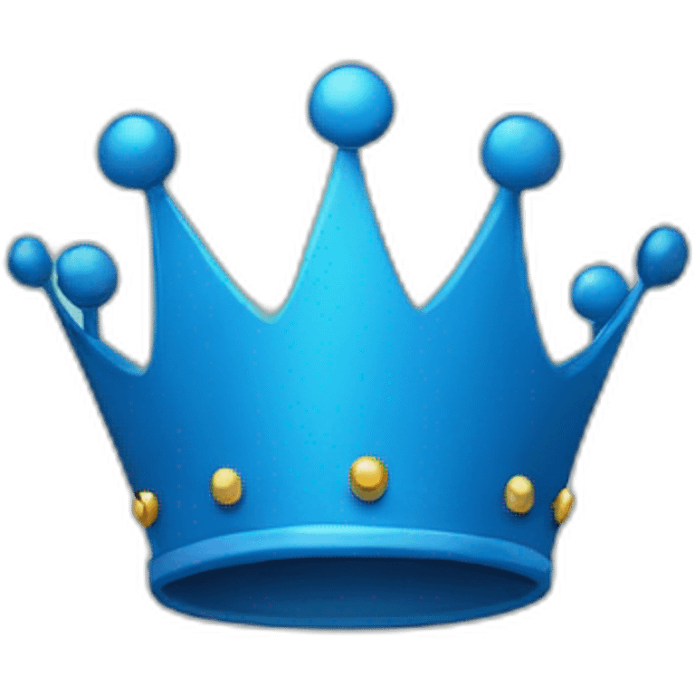 Blue crown emoji