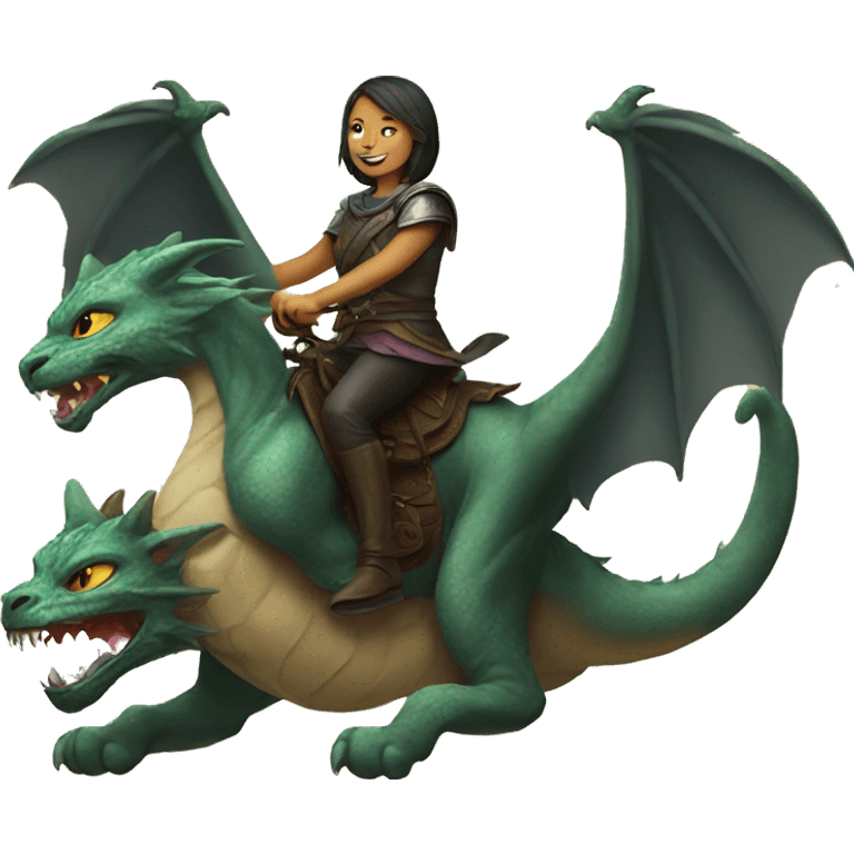 cat riding a dragon emoji