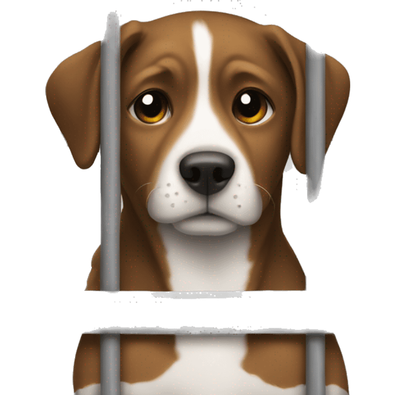 Dog in jail emoji