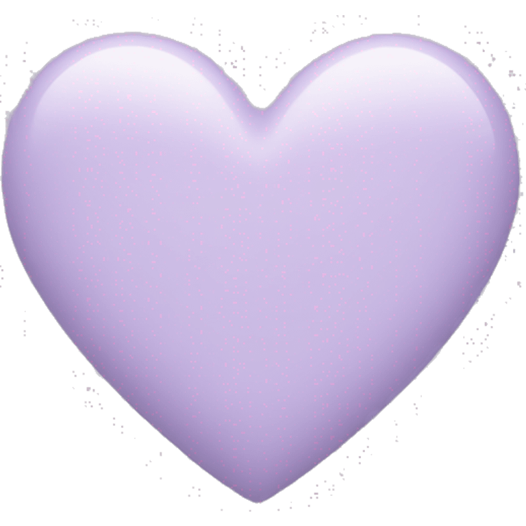 muted light pastel lilac coloured heart emoji