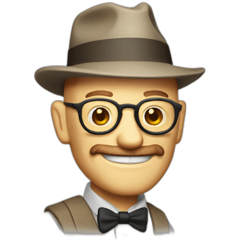 Smiling Heisenberg with thumbs up emoji