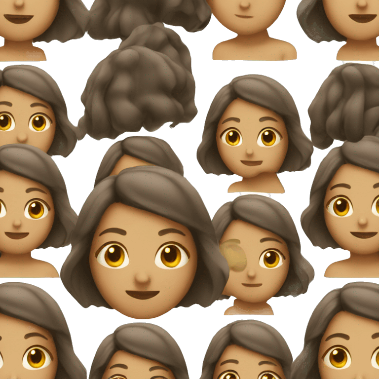 girl with milled bob hair emoji