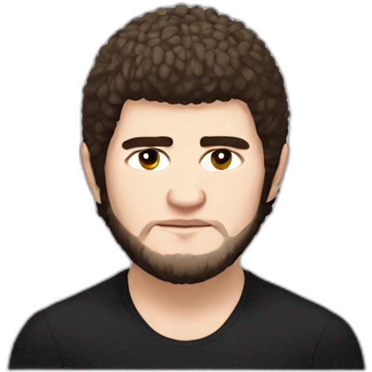 Khabib nurmagomedov ,avec sa perruque ,qui pleure emoji