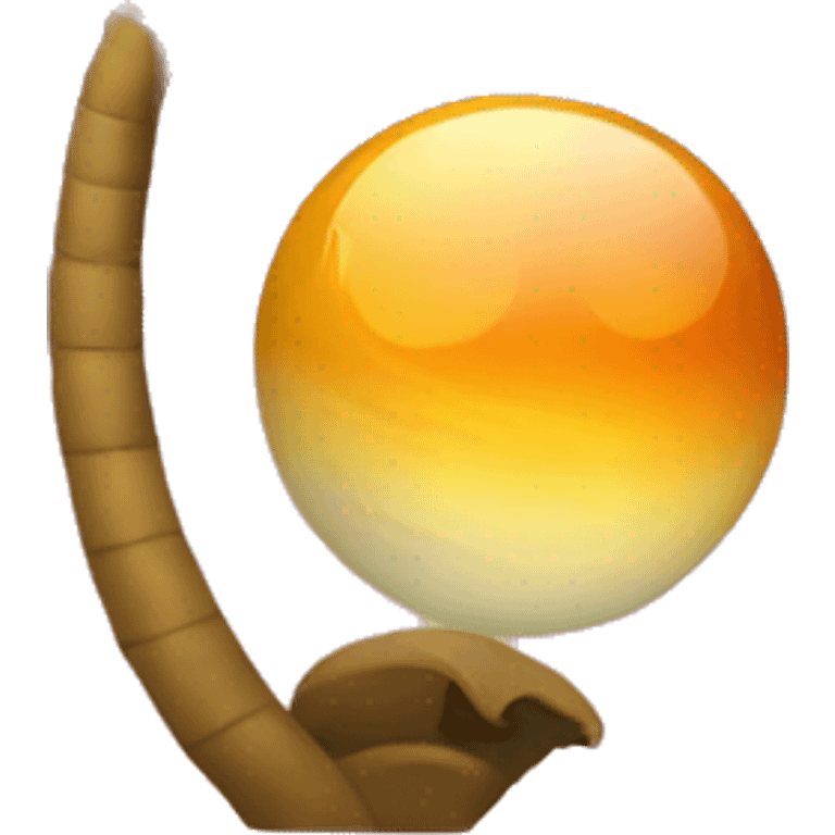 Saturn and palm tree emoji  emoji