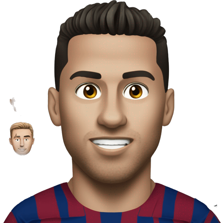 ronaldo prasing messi emoji