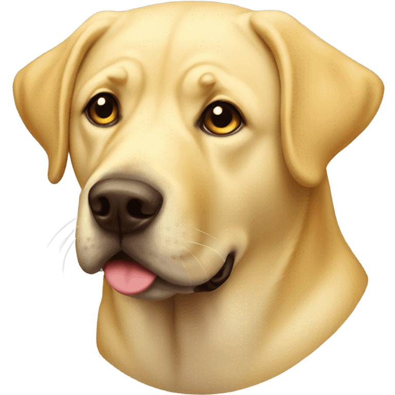 Fat yellow lab emoji