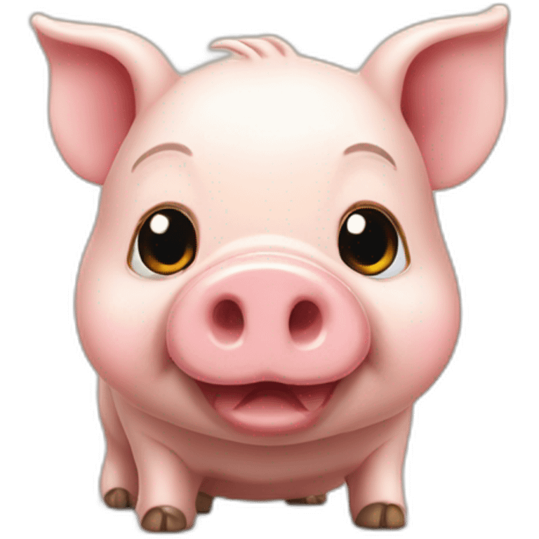 Petit cochon trop mignon emoji