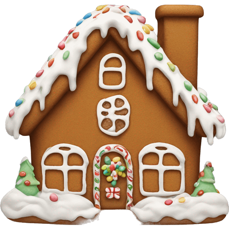 Gingerbread house emoji