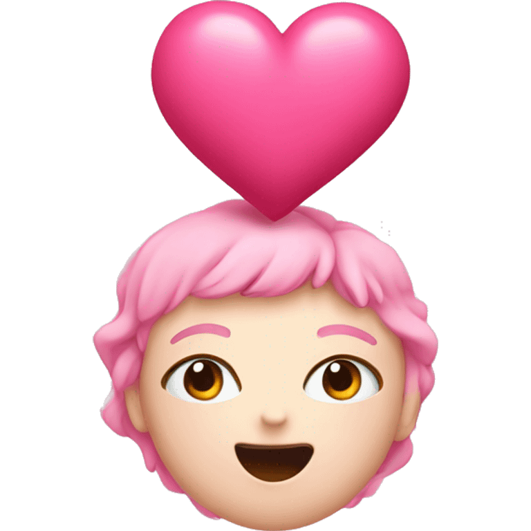 cute pink heart study emoji