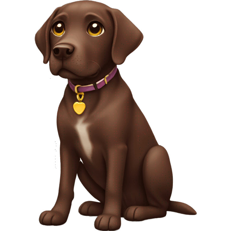 Labrador chocolat  emoji