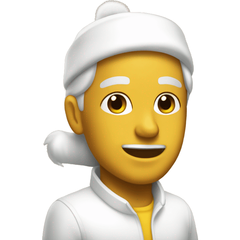 Navidad dorado y blanco  emoji