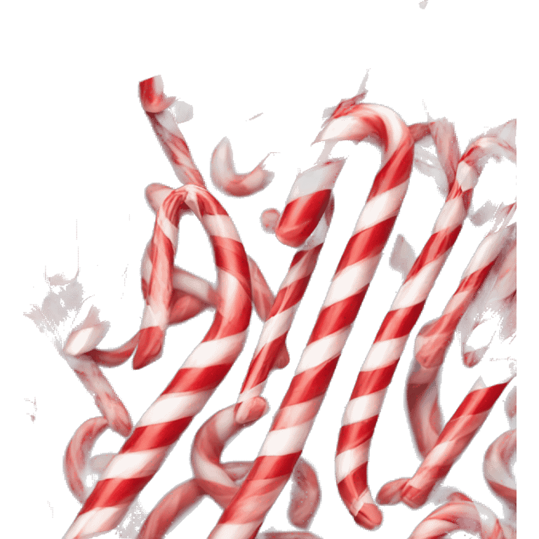 Candy cane heart emoji