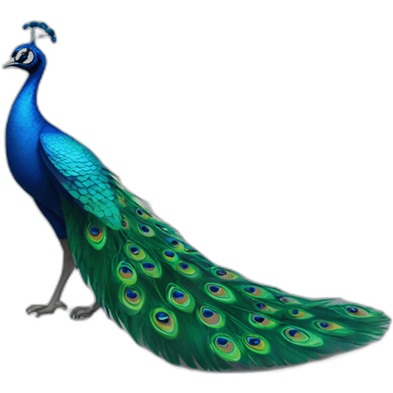 dancing peacock animated emoji