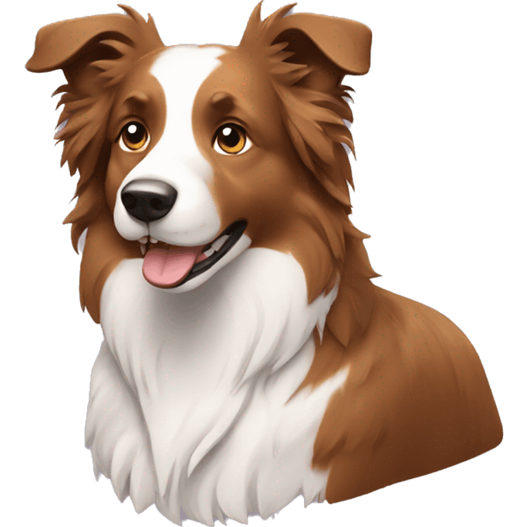 Border collie con poco pelo emoji