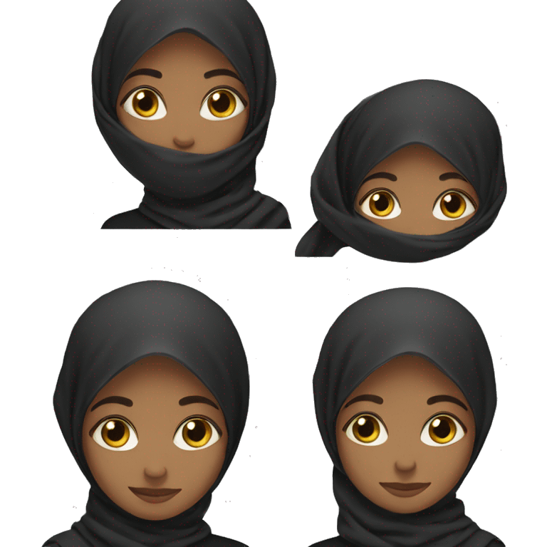 Black hijabi emoji