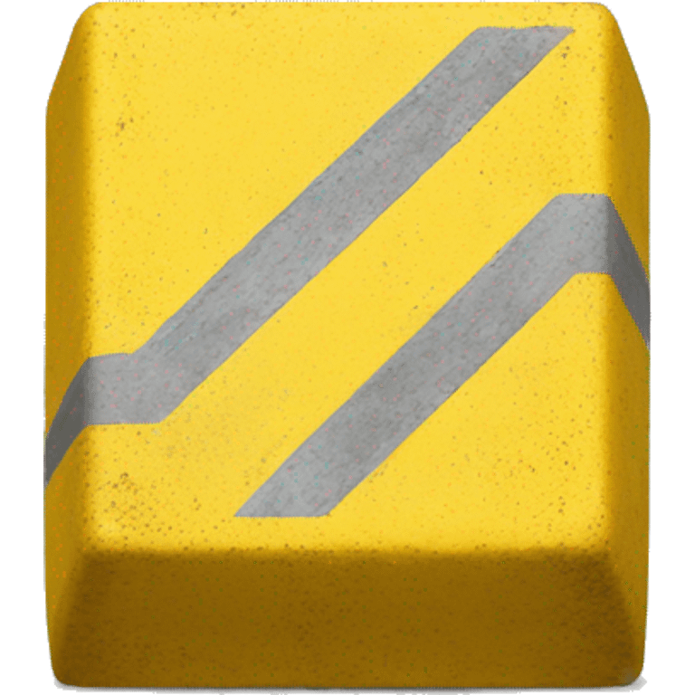 Yellow concrete parking block emoji