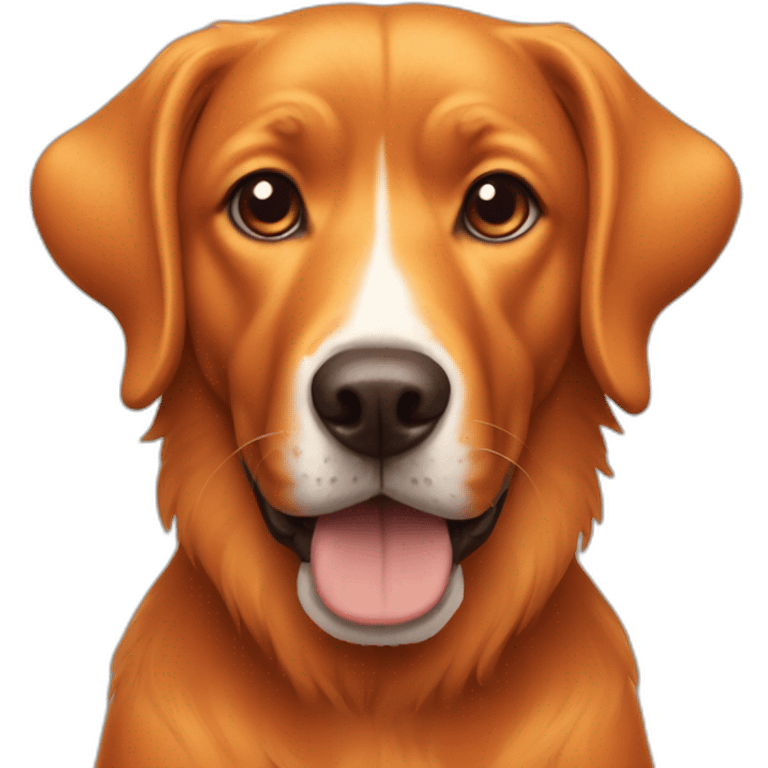 orange colored dog with flappy ears emoji