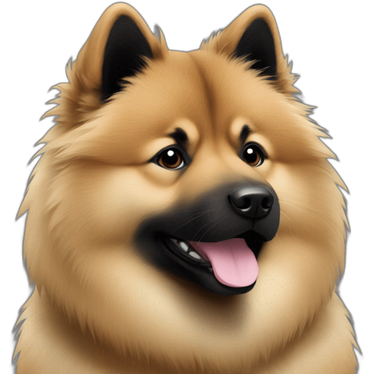 un eurasier noir emoji