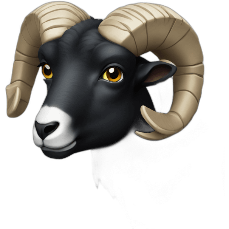 Big Black ram emoji