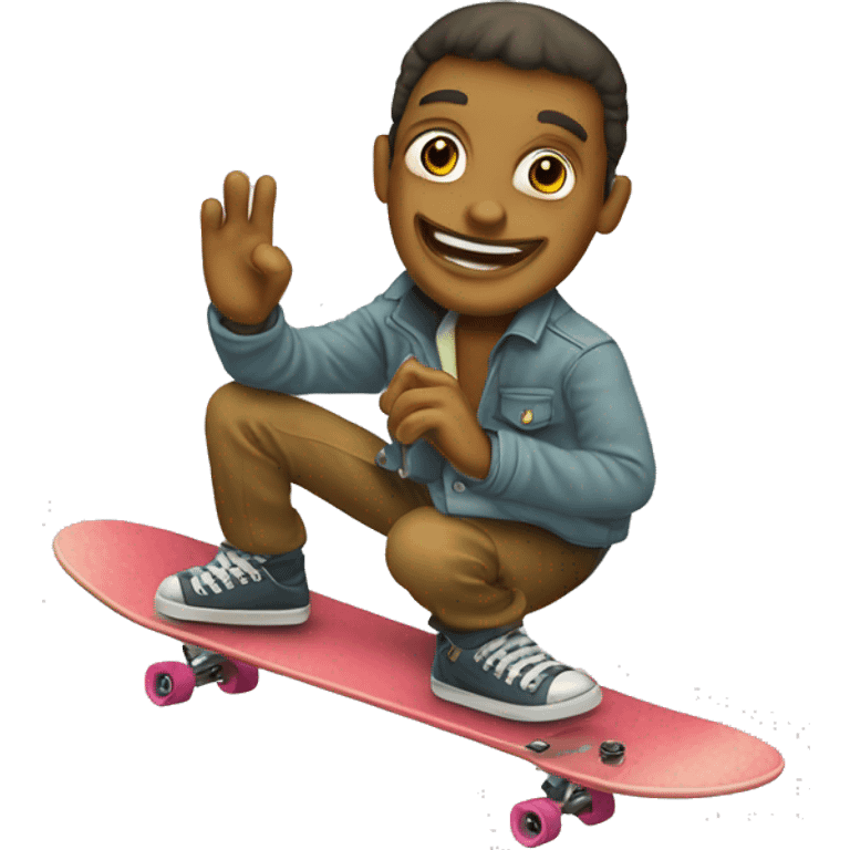 skatrboard retro emoji