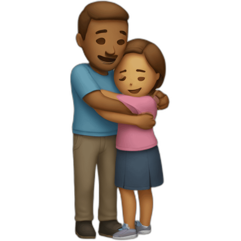 Couple hugging each other emoji