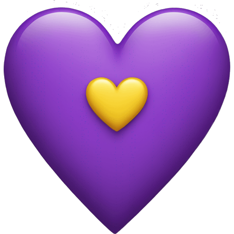 Purple and Yellow heart emoji