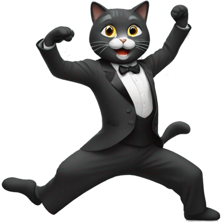 Un chat qui danse emoji