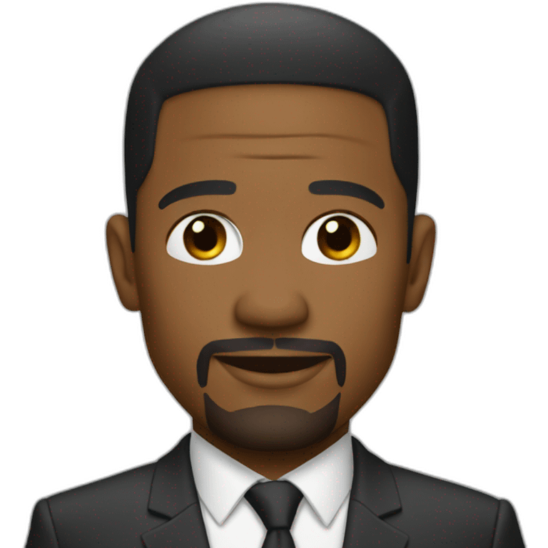 actor Jamie Foxx wearing suit emoji