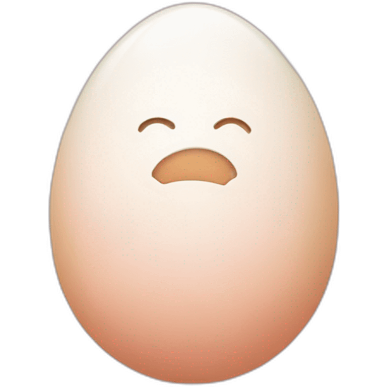 blushed egg in twemoji style emoji