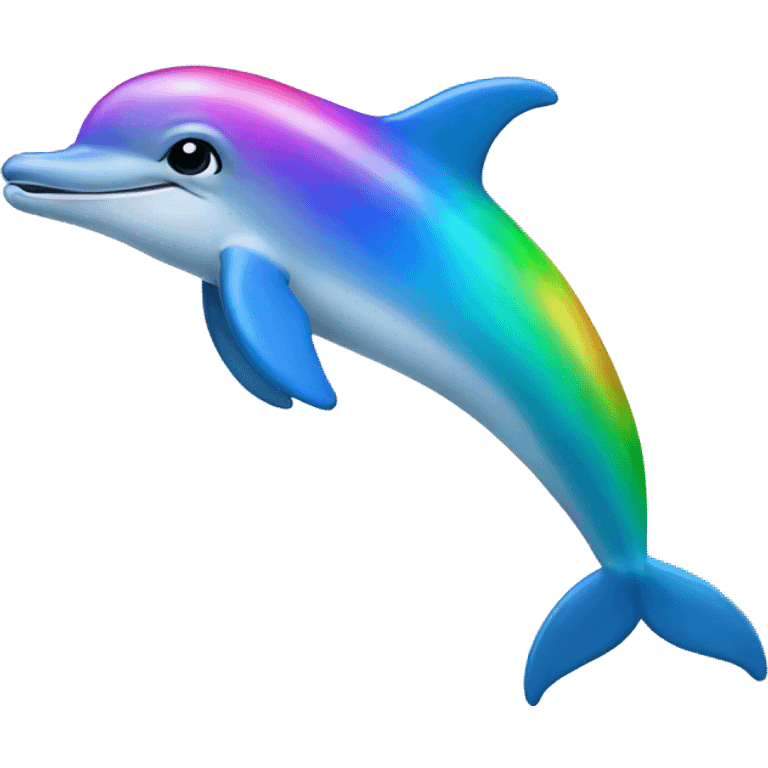 Rainbow dolphin  emoji