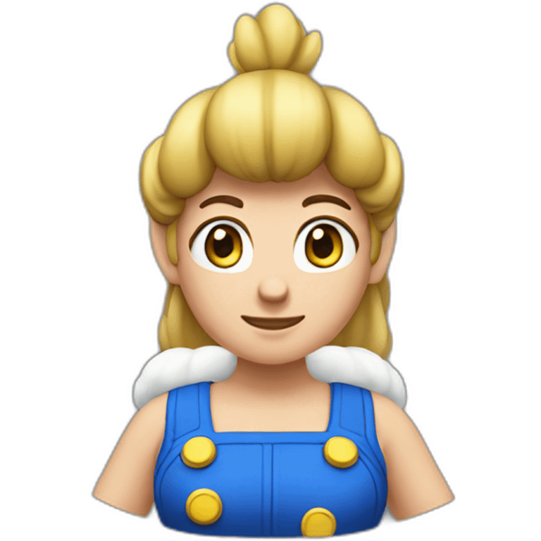 super mario but woman emoji