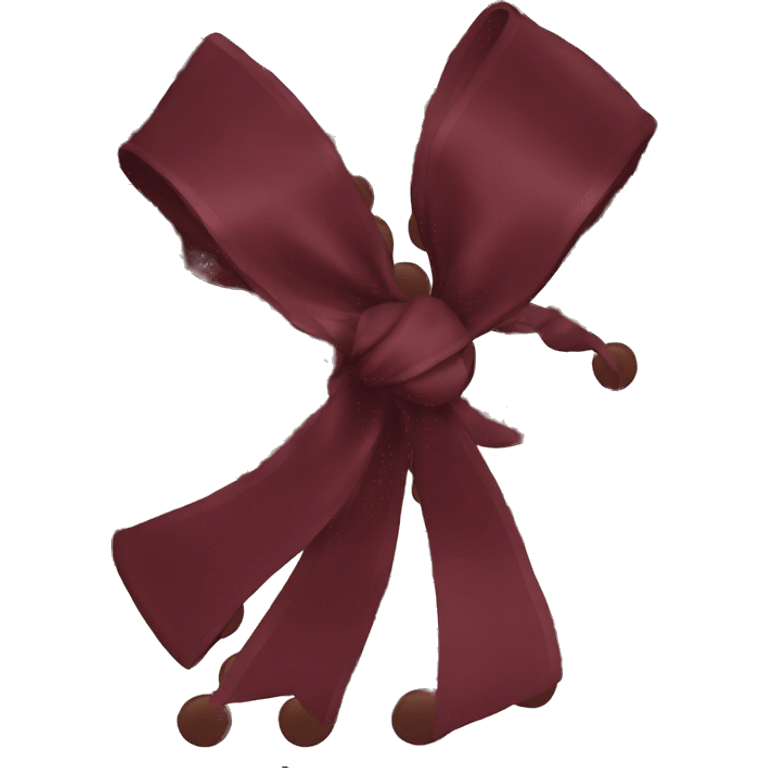 One Bow burgundy emoji