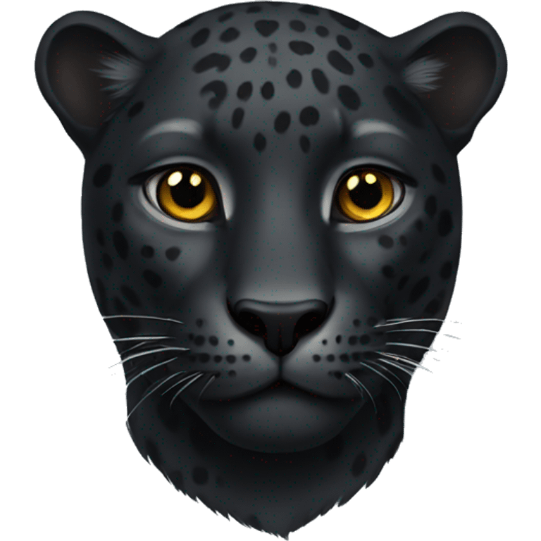 Black leopard emoji