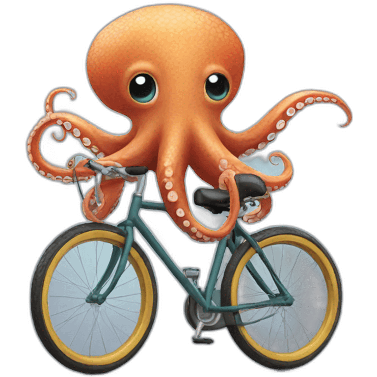 OCTOPUS on a bike emoji