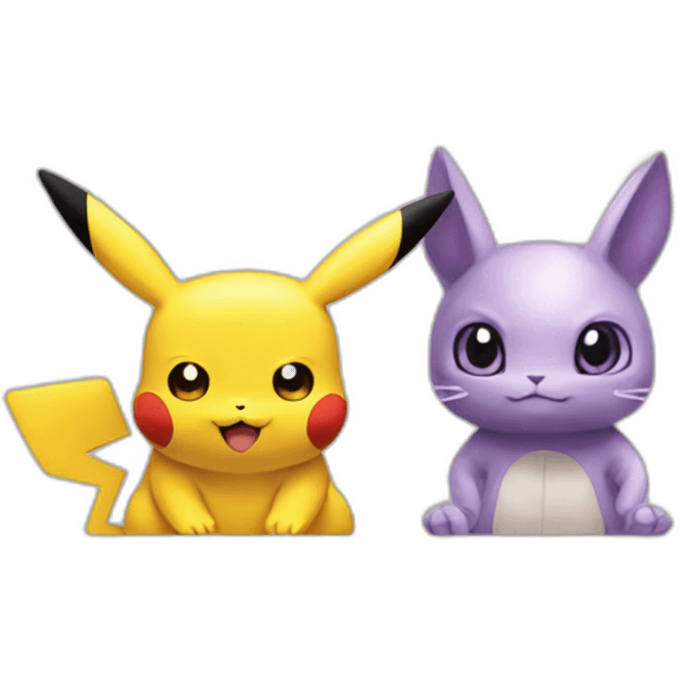 pikachu-and-Mewtwo emoji