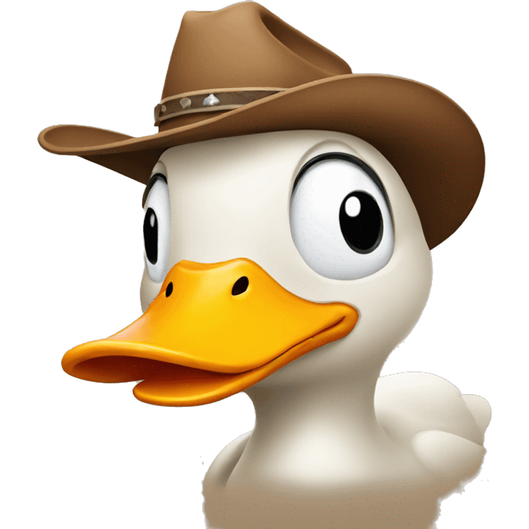 duck with cowboy hat emoji