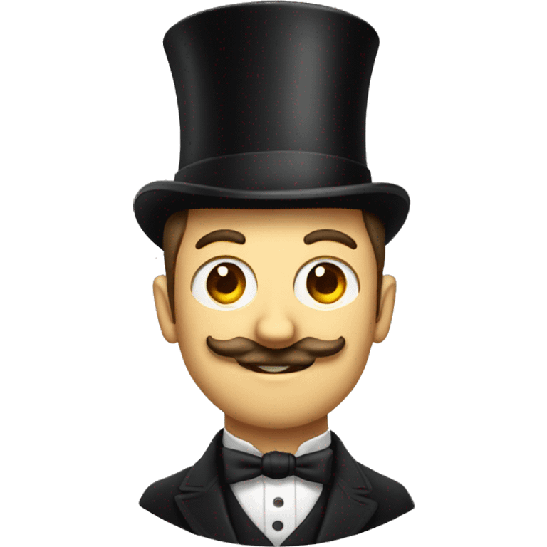 british man with a tophat and monocle emoji