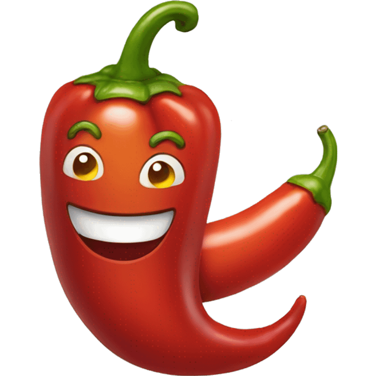 chili pepper smiling emoji