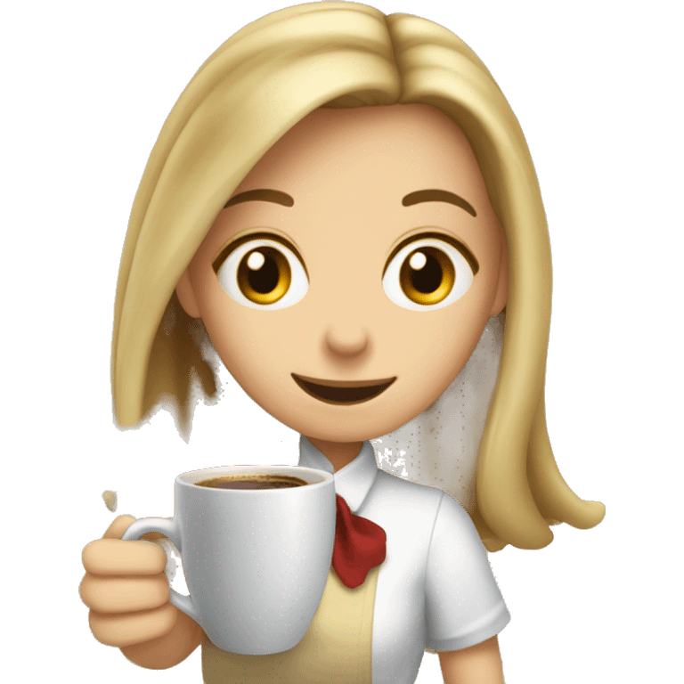 Alice's adventures in  drinks coffee emoji