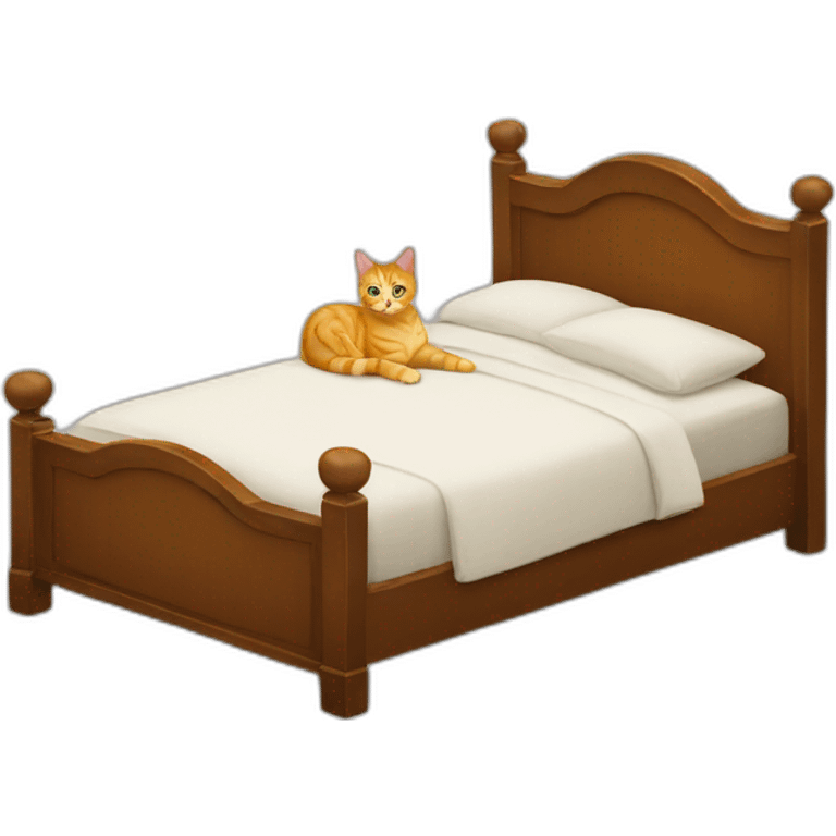 bed with cat in it emoji