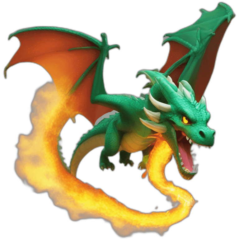 Fire breathing dragon emoji