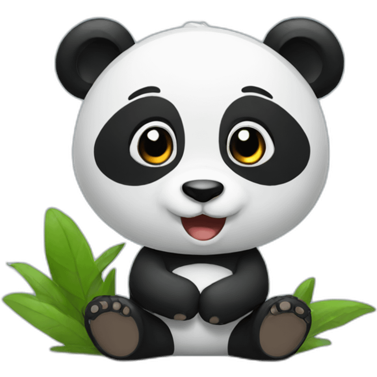 panda teaching emoji