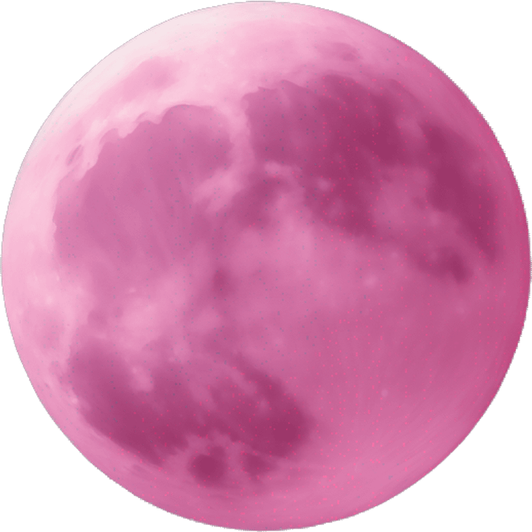 Pink moon emoji