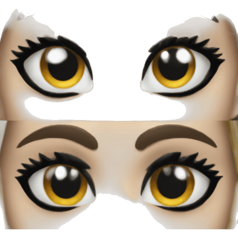 Black diamond eyes emoji