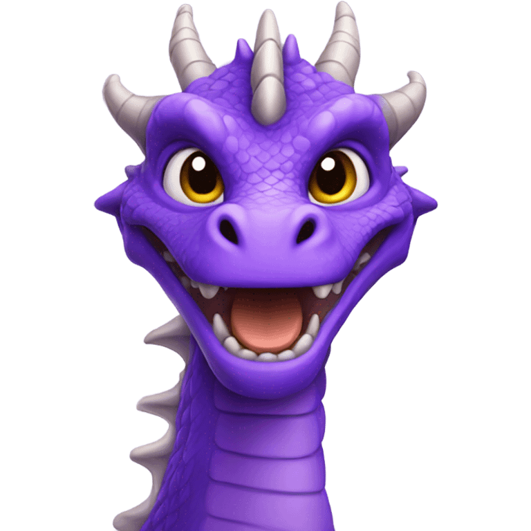 Purple dragon emoji