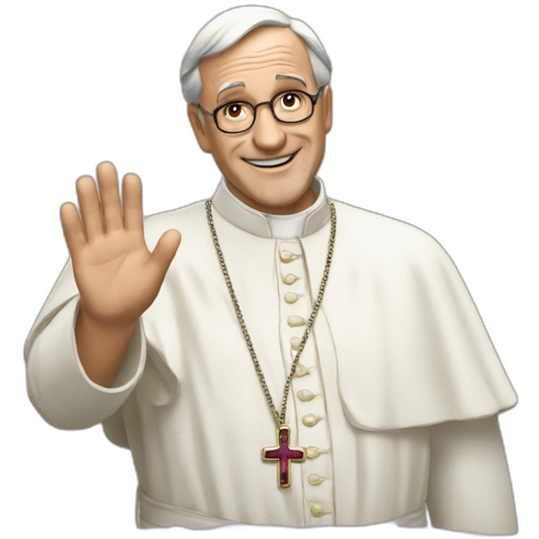 papa-francesco-salutando emoji