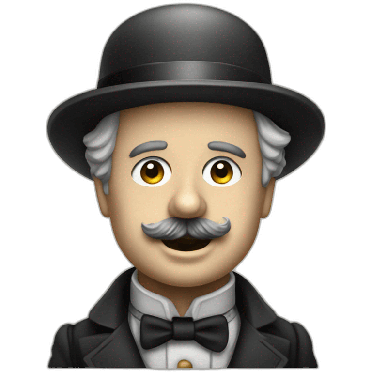 Charlie chaplin in a war emoji