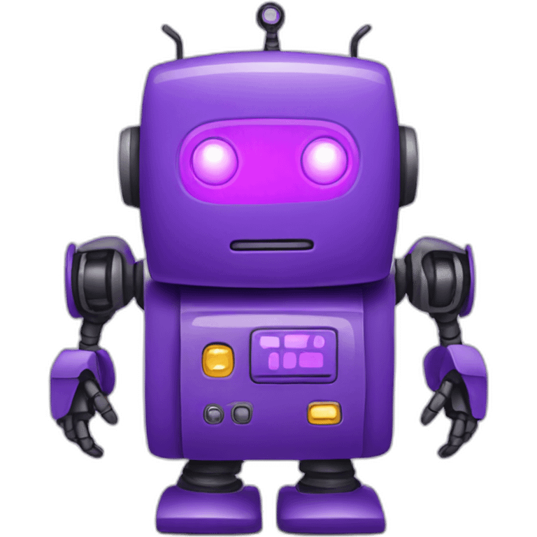 purple robot emoji